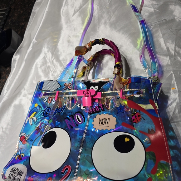 Colorful Holographic Tote Bag - Picture 9 of 16